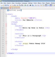 Your selected symbol will be inserted into your document where your cursor is. Let S Create Our Websites Header And Footer 7 How To Create A Website With Html And Css Steemkr