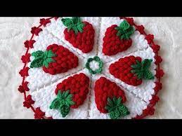 Great And Easy Strawberry Washcloth Model Making How To Youtube Tig Desenleri Tig Isleri Tig Motifleri