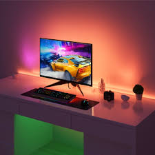 Amazon Com Govee Tv Backlight 9 8ft Rgb Strip Light Non Waterproof Tv Bias Lighting Kit With Remote Controller Monitor Lighting Kit For Hdtv Desktop Pc Usb Powered Home Improvement