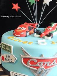 Little Boy Car Birthday Cake For 3 Year Old Boy Cars 2 Cake Cars Birthday Cake Disney Birthday Cakes Lightening Mcqueen Birthday Cake