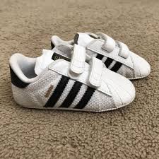 adidas originals superstar crib shoes for baby white