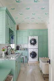Wallpaper On Ceiling Laundry Room Wallpaper Laundry Room Inspiration Laundry Room Diy