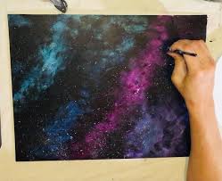 How To Paint A Galaxy Step By Step Painting For Beginners