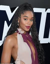 Laura Harrier In Braids My Hair Long Hair Styles Long Braids