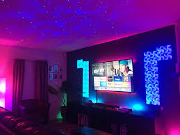 Blisslights spright motion blue laser light remote outdoors stars projector. My Obligatory Photo Of Nanoleaf Hue Bliss Lights Loving It So Far Nanoleaf