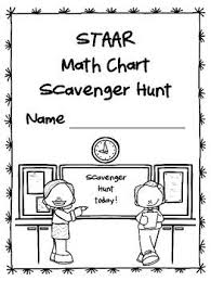 new gr 4 5 staar math chart scavenger hunt for tx teachers