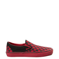 Black And Gold Checkered Vans Vans Slip On Chex Skate Shoe Vans Slip On Red And Black Shoes Black Vans Shoes