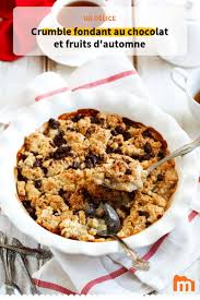 Crumble Fondant Au Chocolat Et Fruits D Automne Recette Recette Crumble Crumble Recettes De Cuisine