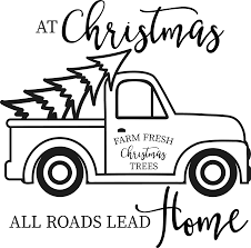 Download Christmas Truck Outline Svg File Svg Designs Svgdesigns Com Christmas Truck Outline Designs Svg Design