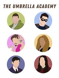 Umbrella Academy Characters Photographic Print By Allysoncalleigh Umbrella Art Umbrella Character