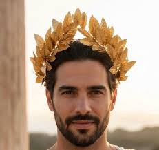 Mens Gold Leaf Crown