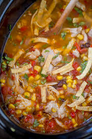 Take chicken out and shred with two forks. Slow Cooker Chicken Tortilla Soup Kitchen Fun With My 3 Sons