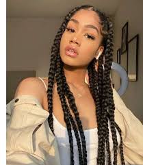 Knotless box and triangle braids. Scooper News 12 Beautiful Jumbo Braid Hairstyles Ideas To Inspire You