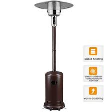 Garden Radiance Outdoor Patio Heater Stainless Steel Propane Standing Lp Gas Propane Patio Heater Steel Restaurant Patio Heater