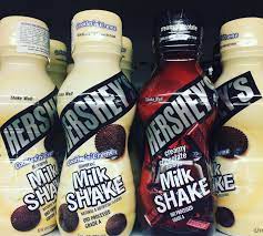 Hershey S Cookies Cream And Creamy Chocolate Milk Shakes Hershey S Cookies N Cream Cookies And Cream Milkshake Hershey Cookies