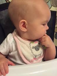 Looks like someone was practicing her "baby led weaning".