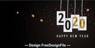 Top free images & vectors for new year card design 2020 in png, vector, file, black and white, logo, clipart, cartoon and transparent. 2020 New Year Greeting Card Vector Free Download