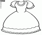 Como fazer passo a passo! O Vestido De Casamento Para Colorir E Imprimir