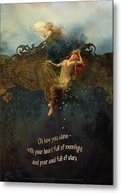 Star Sisters Metal Print By Silas Toball In 2020 Art Moon Art Stars And Moon