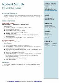Click the button below to make your resume in this design. Boilermaker Helper Resume Samples Qwikresume
