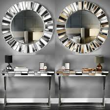Check spelling or type a new query. Knightsbridge 2 Set Wall Round Mirror Mirrored Console Table Chrome Legs Ebay