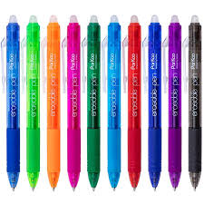 Amazon Com Parkoo Retractable Erasable Gel Pens Clicker Fine Point Assorted Color Inks For Drawing Writing 10 Pack Office P In 2020 Erasable Gel Pens Gel Pens Pen