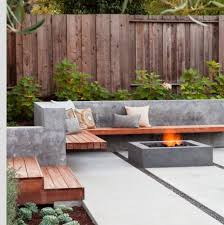 Tuinbank Van Beton Feuerstelle Garten Gartengestaltung Garten