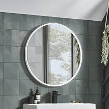 Quavikey 650 x 600mm led illuminated bathroom mirror cabinet aluminum bathroom mirror with shaver socket demister straight lights. Roper Rhodes Frame Circular Mirror Sanctuary Bathrooms