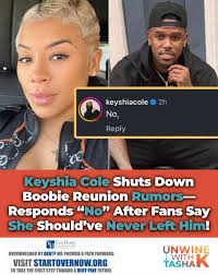 AD) — Welp, after fans started speculating that #KeyshiaCole was rekindling  things with ex-hubby #BoobieGibson, sis hopped in the comments with a firm  “NO.” And when one fan said she “should've never
