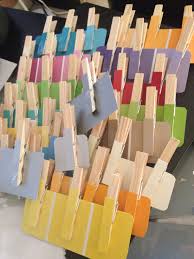 Personal Version Of Peg Matching With Colour Paint Swatches Childhood Education Early Childhood Concept Development