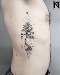 Rib cage tattoos for daring personality. Bonzai Tree Tattoo On The Rib Cage Tattoogrid Net