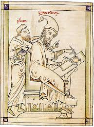 Il reprit le travail philosophique de certains de ses prédécesseurs, notamment socrate, parménide, héraclite et pythagore, afin d. Entre Nous Tout N A T Il Pas Commence Par Une Reproduction Devant Platon Qui Montre La Voie C Est Socrate Qui Ecrit Socrate Et Platon Matthew Paris 13e Siecle