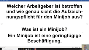 Zur dokumentation der arbeitszeit bei homeoffice! Minijob Stundenzettel Pflicht Arbeitszeitaufzeichnungen Sind Fur Minijobber Ein Muss