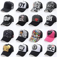 2017 New Fashion Cartoon Hip Hop Baseball Caps Wholesale Adjustable Fitted Hats Casual Letter Printing Wash Cap For Men Women