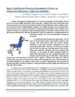 · the summary of the african consultation was helpful. Aisle Chair Design Proposal Informed By Survey Of Operators Personnel Executive Summary