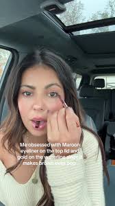 Brown Eyeliner and Gold Waterline Makeup Tutorial