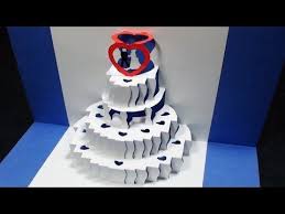 This fun pop up birthday cake slice card looks fantastic and would really stand out amongst a sea of supermarket bought cards! How To Make A Wedding Cake Pop Up Card Kirigami 3d Wedding Greeting Card Tcgames Hd Wedding Card Craft Pop Up Card Templates Wedding Greeting Cards