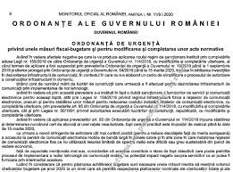 Astfel, dăncilă a anunţat că guvernul aprobă modificarea a trei acte normative, în consens cu părţile implicate şi pe baza principiilor agreate cu bnr şi cu arb, respectiv ordonanţa 114 din 2018, ordonanţa 50 din 2010 şi ordonanţa 52 din 2016. Oug Nr 1 2020 MÄƒsuri Fiscal Bugetare È™i Modificarea È™i Completarea Unor Acte Normative Oug 114 2018 Cabinetexpert Ro Blog Contabilitate