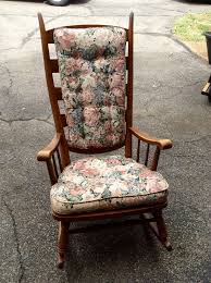 Tell City Rocking Chair High Back Rocker Maple Ladder Back Rocking Chair Chair Maple Furniture