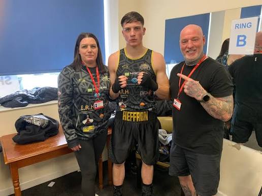 Big win for Thomas Heffron! 🥊🔥 over in Birmingham today ❤️💥🥊 Thomas put  on a brilliant performance in the pre-quarter finals of the National  Championships, securing a unanimous decision win over a