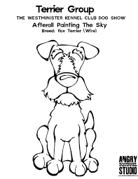 Free Coloring Page Terrier Group Afterall Painting The Sky Wire Fox Terrier Wkcdogshow Http Www Angrysquirr Fox Terrier Wire Fox Terrier Coloring Pages