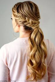 39 Super Cute Christmas Hairstyles For Long Hair Cute Ponytail Hairstyles Braided Ponytail Hairstyles Hairstyle