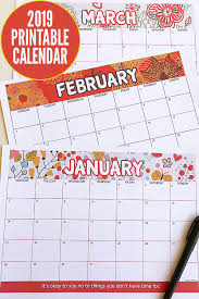Download or customize monthly calendar templates. Free 2019 Calendar Printable Get Ready For A Fantastic 2019