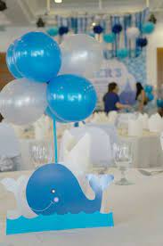 A great gift idea for baby shower or a fun project for a kids party. Whales Whales Baby Shower Whale Baby Shower Theme Baby Shower Centerpieces