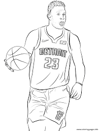 Printable dwyane wade coloring page. Blake Griffin Coloring Pages Printable