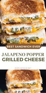 Jalapeno Popper Grilled Cheese Sandwich Recipe In 2020 Sandwich Wraps Recipes Jalapeno Popper Grilled Cheese Best Grilled Cheese