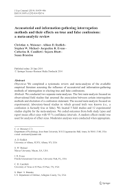 One of the major catalysts for this abuse of the system is the broad definition that exists for domestic abuse. Pdf Accusatorial And Information Gathering Interrogation Methods And Their Effects On True And False Confessions A Meta Analytic Review