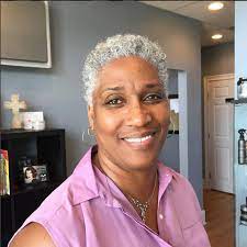 While we fully support natural graying hair and the unique beauty it comes with, we also encourage women to explore any hair colors that bring them joy. Beautiful Black Women Slaying Gracefully In Gray Hair Short Natural Hair Styles Natural Hair Styles Natural Gray Hair
