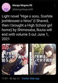 It was released on february 1, 2018. Baca Novel Higehiro Hige Wo Soru Soshite Joshikousei Wo Hirou Manga Higehiro Wiki Fandom Lurvinyou Emptiness