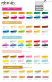 Color Chart For Prima Watercolor Confections With Color